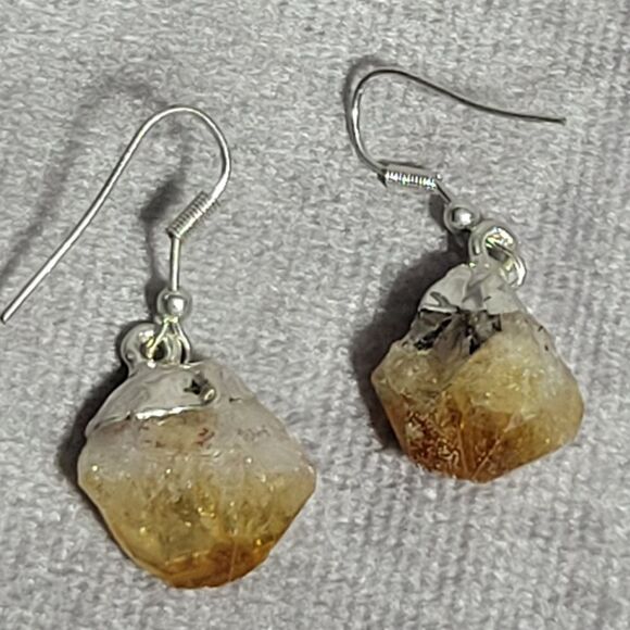Brazilian Citrine Earrings - Picture 2 of 9